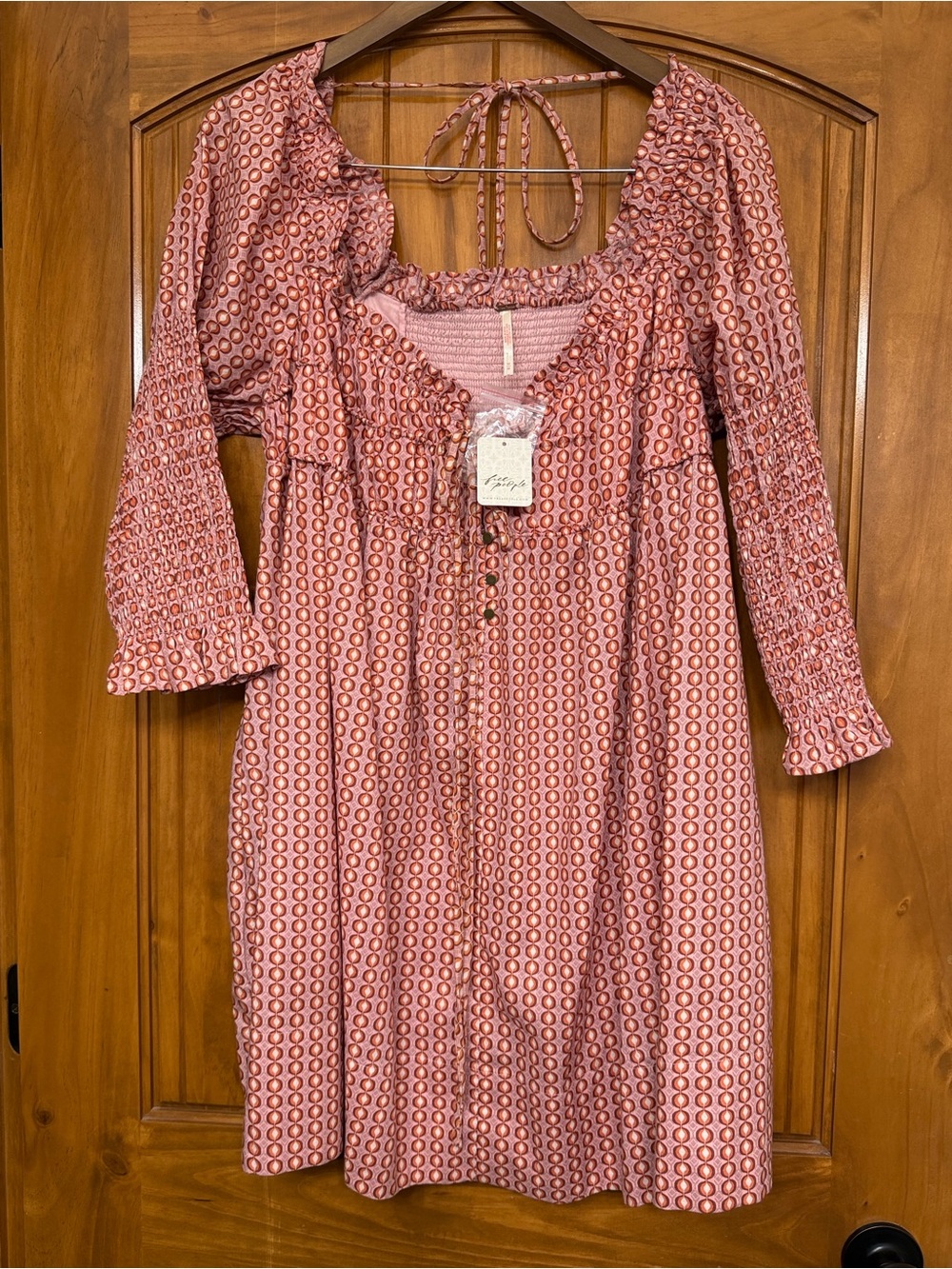NWT- Free People Star Dip Mini Dress (Glass Roses Combo) - Medium